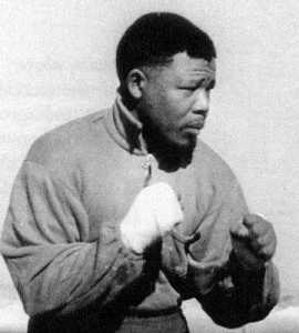 Mandela as boxer